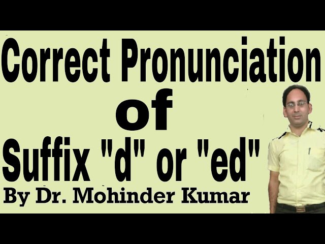 Correct Pronunciation of Suffix "d" or "ed" | Correct Pronunciation of Regular Verbs | Ctms family |