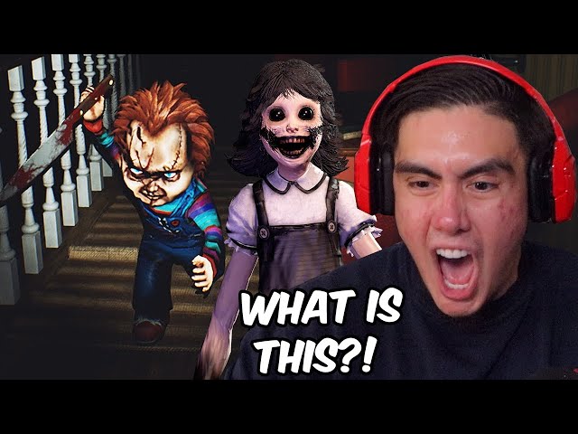 3 SCARY GAMES WHERE CHUCKY'S BACK FOR CHEEKS, A CREEPY COWORKER & DARK DECEPTION PIZZA GAME?!