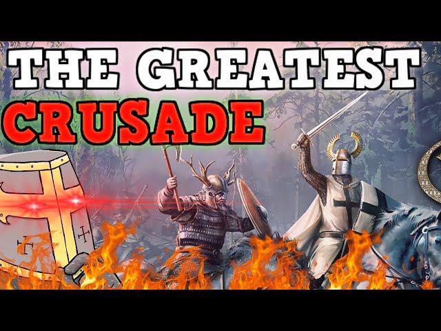 THE GREATEST CRUSADE - Crusader kings 2 100 Stat Man Funny Moments