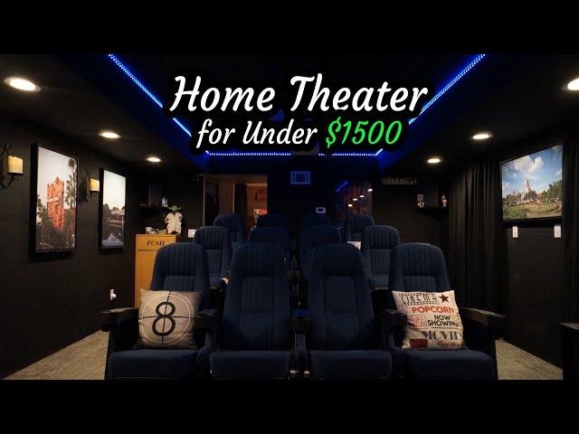 Awesome DIY Basement Home Theater for Under $1500