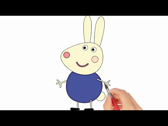 Drawing Peppa pig for kids | Coloring videos for kids