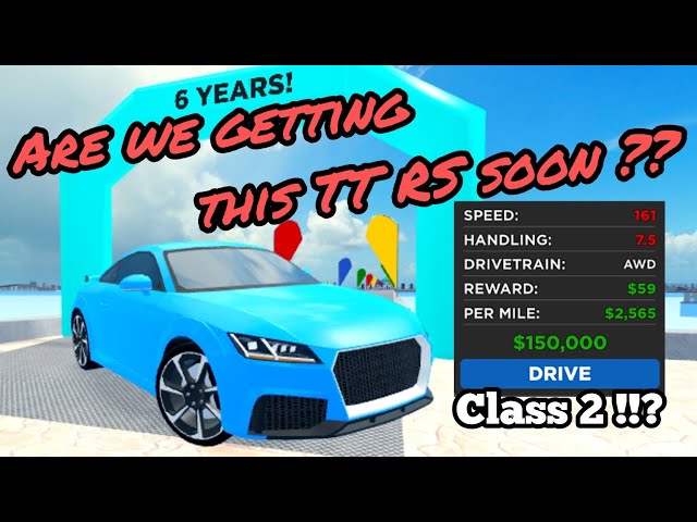 Roblox Car Dealership Tycoon | Prediction for the future Audi TT RS in CDT !!!