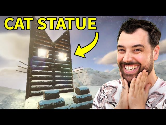 Building a Cat Statue (on top of the mountain!) in Sons of the Forest