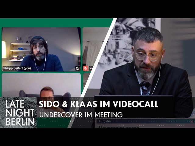 Sido & Klaas hacken Videocall - Undercover im Meeting | Late Night Berlin | ProSieben