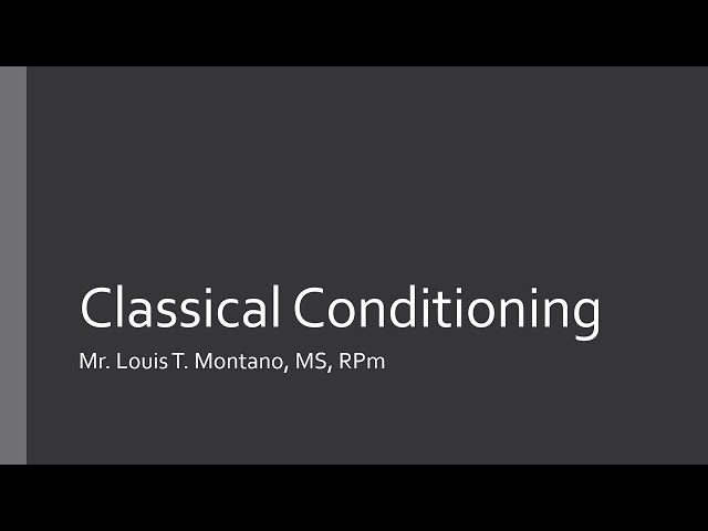 Classical Conditioning (Taglish)