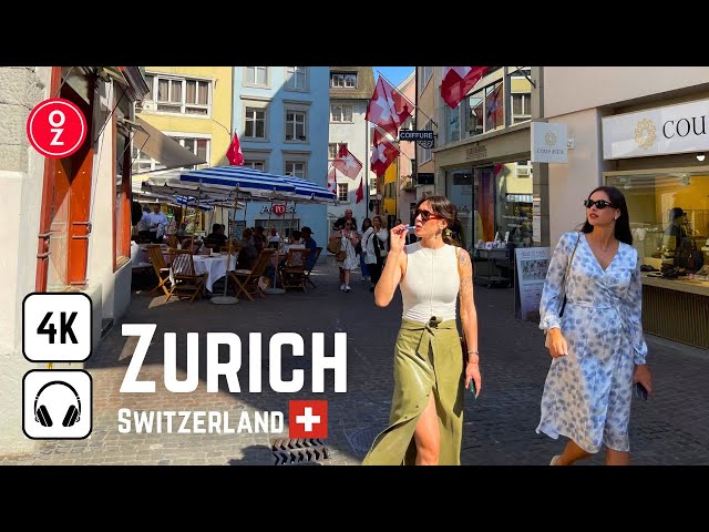 ZURICH - Switzerland 🇨🇭 4K Walking Tour 2023 | City Center | Bahnhofstraße