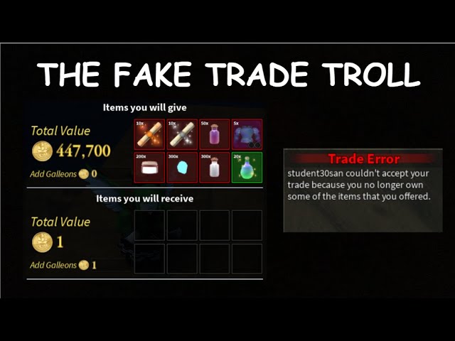 How to Create Completely Fake Trades