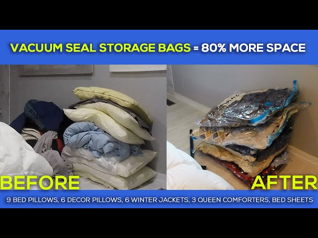 SpaceSaver Vacuum Storage Bags Review ** Vacuum Bags for Clothes, Blankets, Pillows & Travel