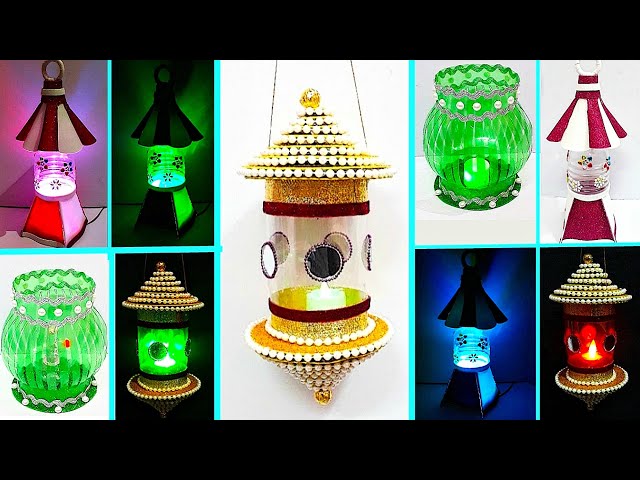 Handmade 3 types of Lantern/Tealight Holder made with Plastic bottle |DIY room decoration idea