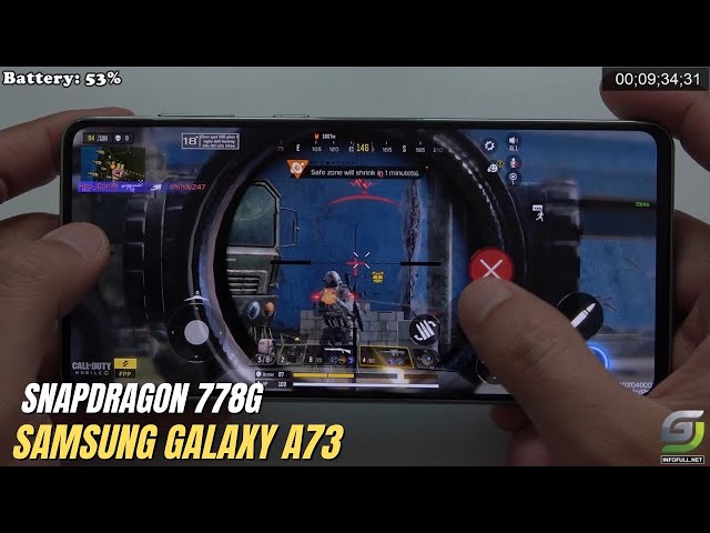 Samsung Galaxy A73 Test Game Call of Duty Mobile CODM