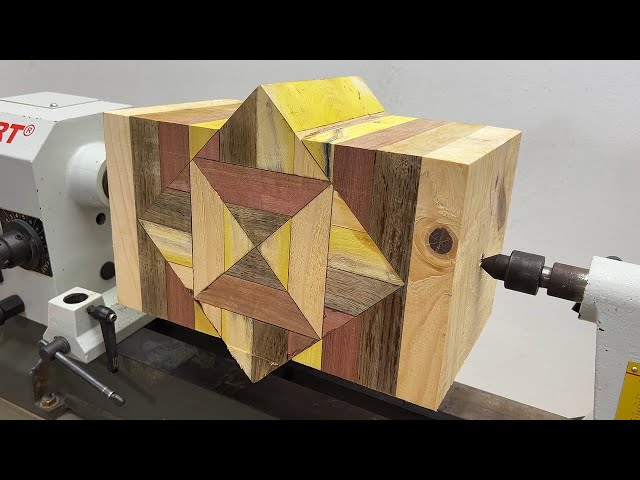 Craft Woodturning Ideas - Beautiful Product Designs With Multi Colored Wood On Lathe