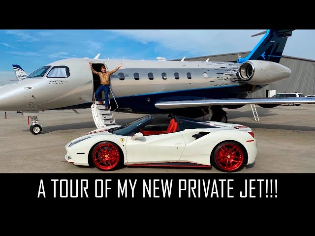 A TOUR OF MY NEW PRIVATE JET!!