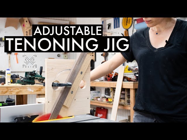 How to Make an Adjustable Tenoning Jig // Angled Joinery // Woodworking Jig