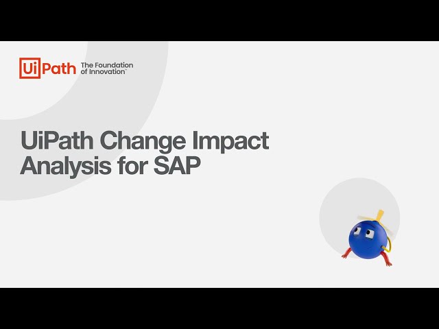 UiPath Test Suite: Change Impact Analysis for SAP