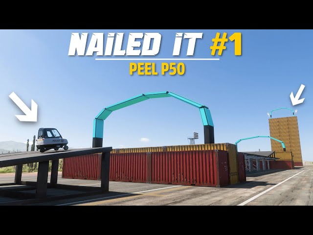 Forza Horizon 5 Clips - NAILED IT #1 (Peel P50 Stunt)