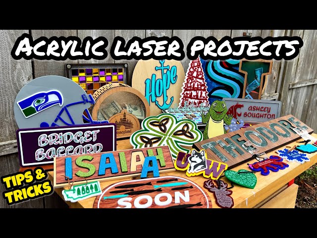 Acrylic Laser Projects: Fast & Easy Ideas with Tips & Tricks