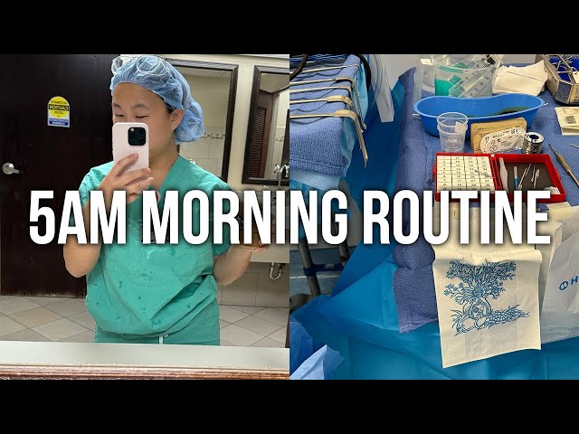 SURGICAL TECHNOLOGIST 5AM WORK MORNING ROUTINE! my AM uncovered