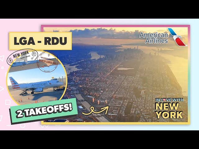 ✈️ Leaving New York! Flight from LaGuardia, NYC to Raleigh-Durham, North Carolina - Flight LGA-RDU