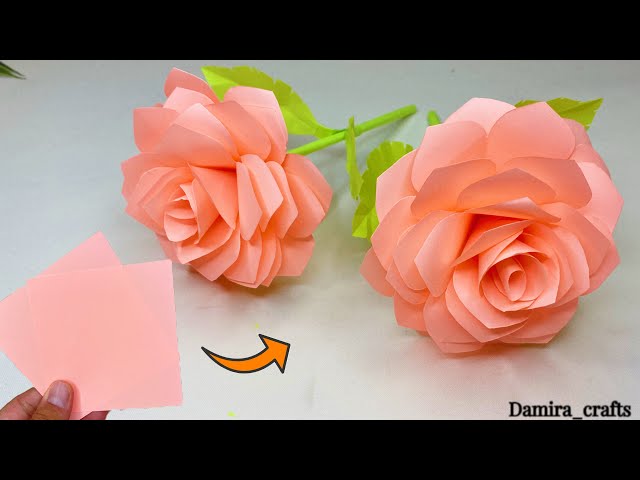 DIY Paper Rose Flowers. How to Make Paper Rose Flower? #diy