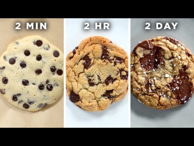2-Minute Vs. 2-Hour Vs. 2-Day Cookie • Tasty