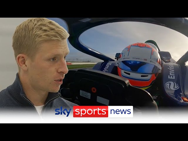 Ben Mee races in an electric car as he discuss climate change - Playing for the Planet