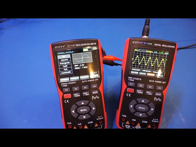 Zotek ZT-703S Handheld Oscilloscope/DMM Review/Teardown - Compared to the ZT-702S