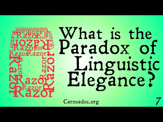 What is the Paradox of Linguistic Elegance? (Ockham's Razor)