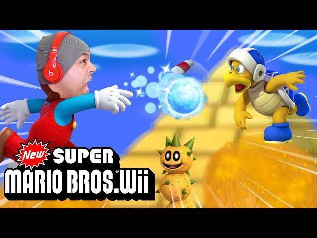 THIS GAME HARDER THAN I THOUGHT... PAUSE. [NEW SUPER MARIO BROS. Wii] [#02]