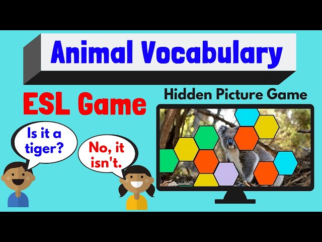 ESL Game Animals | Animal Vocabulary | Animal Guessing Game