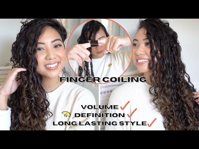 HOW TO FINGERCOIL FOR BEGINNERS | TRAIN CURLS FOR MORE DEFINITION AND VOLUME