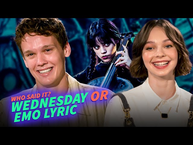 WEDNESDAY Cast Plays Who Said It: Wednesday Addams or Emo Band?