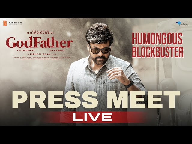 Megastar Chiranjeevi's Humongous blockbuster GodFather Movie Team Q&A  Pressmeet LIVE
