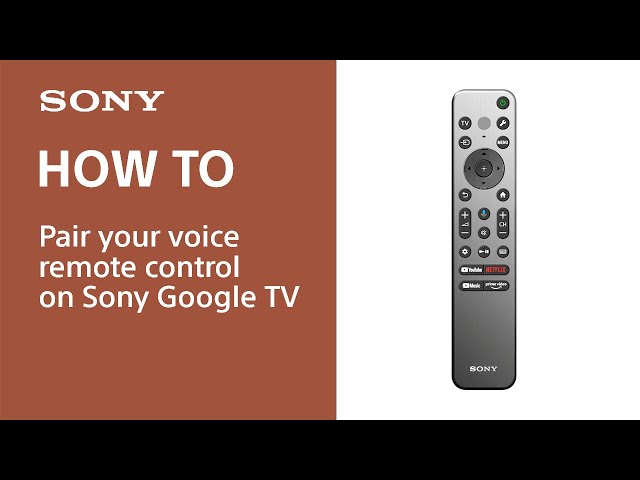 How to pair your Sony voice remote control