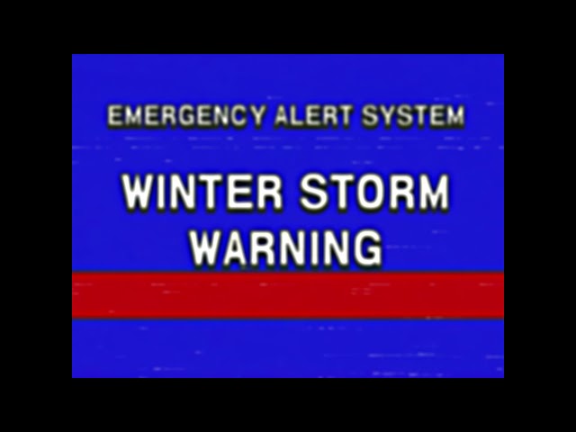 EAS Mock - Winter Storm Warning for Portland, Maine