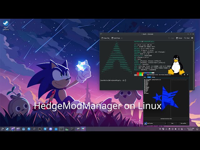 How to get Sonic Frontiers Modded on Linux