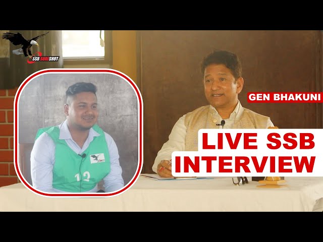 Live SSB Interview | Personal Interview by Maj Gen VPS Bhakuni - Former Commandant SSB Bangalore
