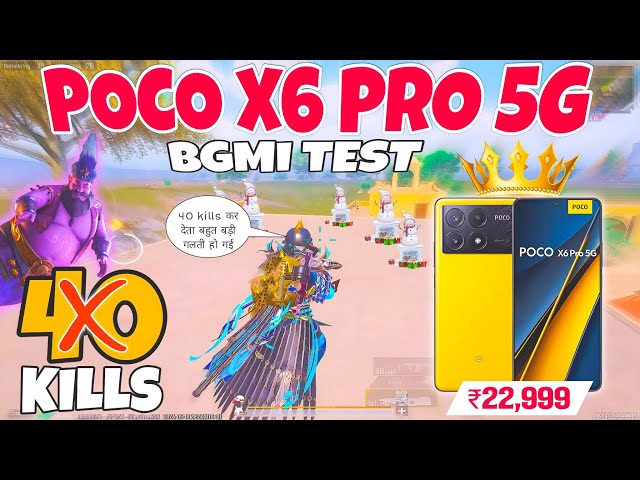 🔥Poco X6 Pro 5G BGMI 90fps ( Total Rush Gameplay ) Test on Fps Meter