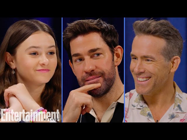 Ryan Reynolds, John Krasinski & Cailey Fleming Break Down 'IF' | Entertainment Weekly