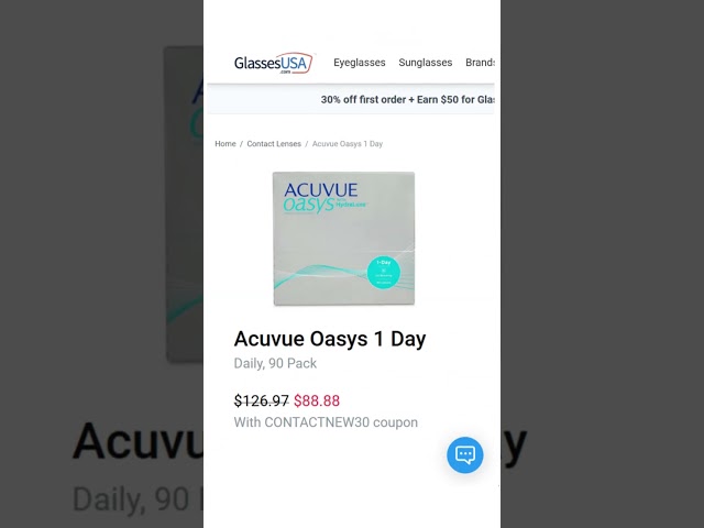 The Cheapest Acuvue Oasys 1 Day With Hydraluxe 90 Pack Contact Lenses