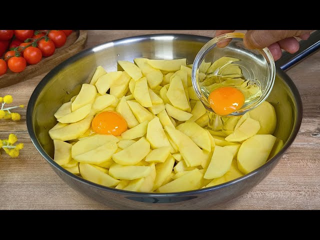🔝 Just Add Eggs to Potatoes / Easy Dinner Recipe / 5-Minute Recipe.