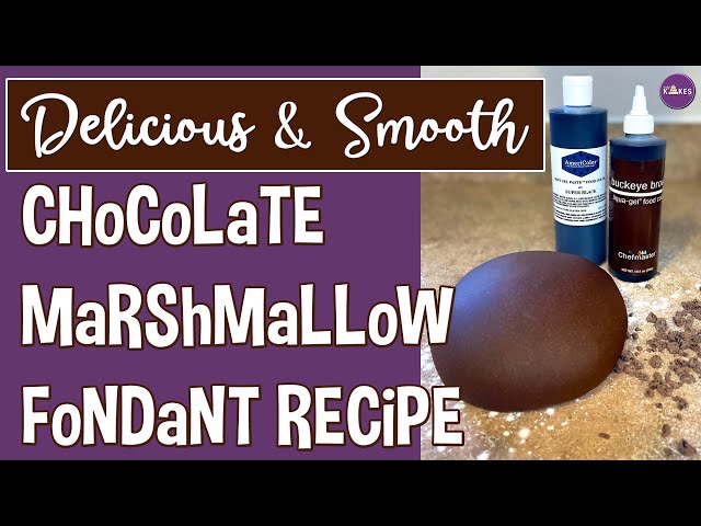 How To Make Chocolate Marshmallow Fondant That's Easy To Work With!