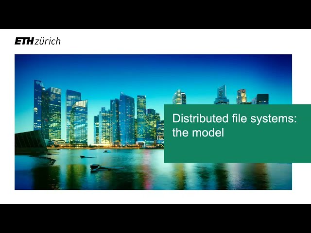 4. Distributed file systems (1/3) - Big Data - ETH Zurich - Fall 2023