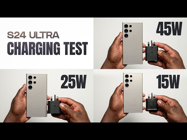 Samsung Galaxy S24 Ultra 45w vs 25w vs 15W ULTIMATE Charging Test - SHOCKING RESULTS!