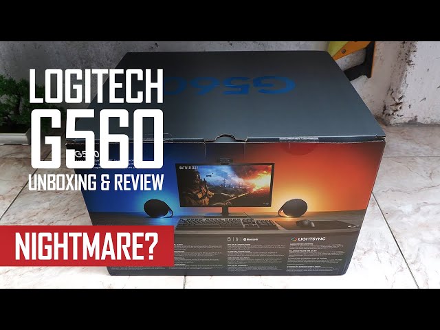 Logitech G560 LightSync Gaming Speakers Unboxing Set Up & Review 2021
