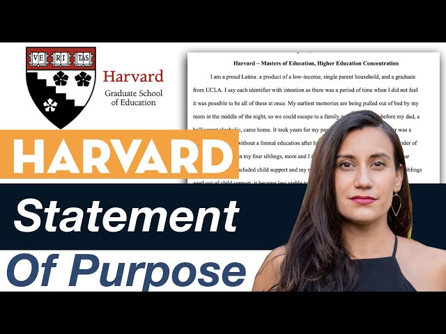 Statement of Purpose Tips: Harvard (HGSE) Masters in Education [admitted student real example 2020]