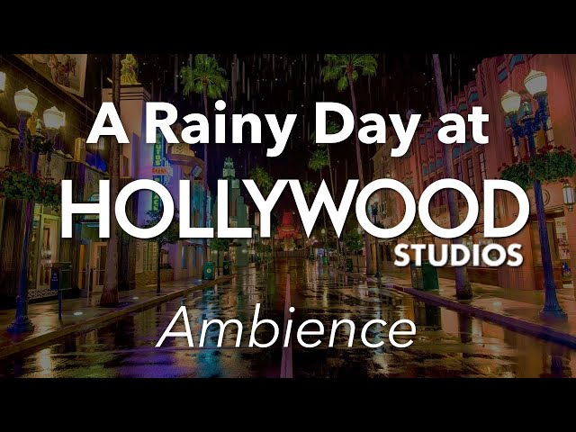 Rainy Day at Hollywood Studios Ambience | Disney World Hollywood Studios Ambience