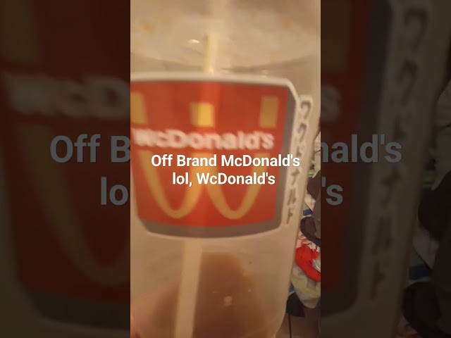 Off Brand McDonald's. WcDonald's