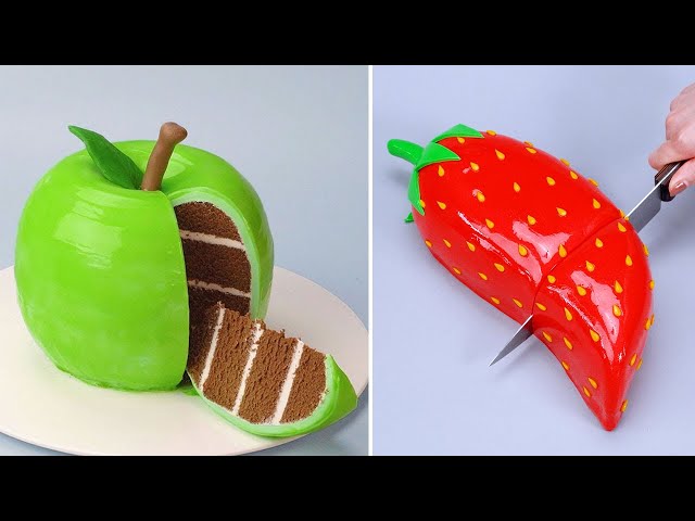 Yummy Fondant Fruit Cake Decoration Recipe | Wonderful Chocolate Cake Decorating Recipe