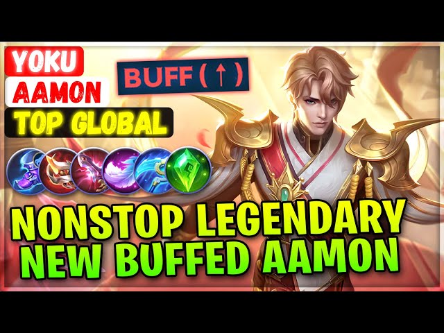 Nonstop Legendary New Buffed Aamon [ Top Global Aamon ] Yoku - Mobile Legends Emblem And Build