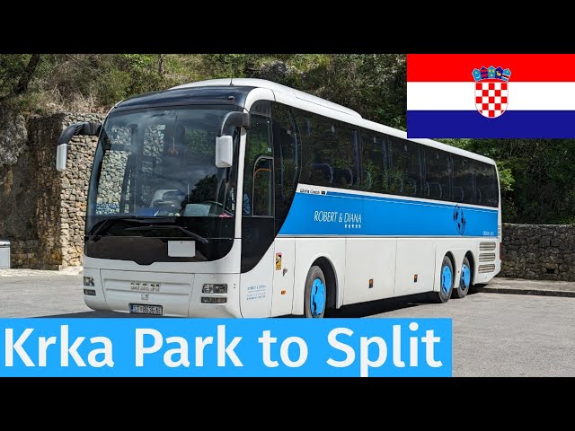 Croatian bus journey | Krka National Park to Split via Sibenik | April 2024